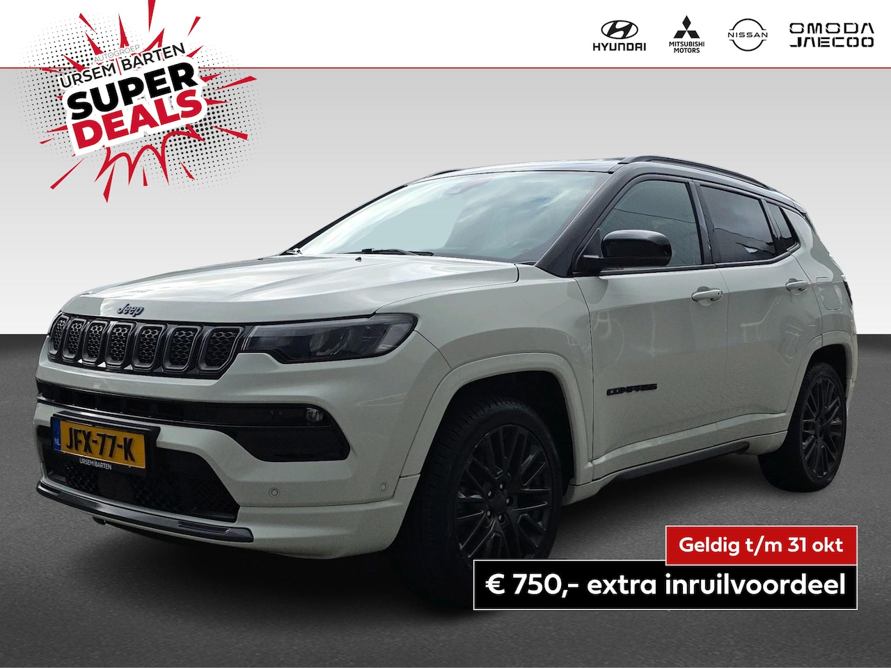 Jeep Compass - 4xe 240 Plug-in Hybrid Electric S | Automaat | 4x4 | Volleder | Stoelen Elektrisch | Achtr - AutoWereld.nl