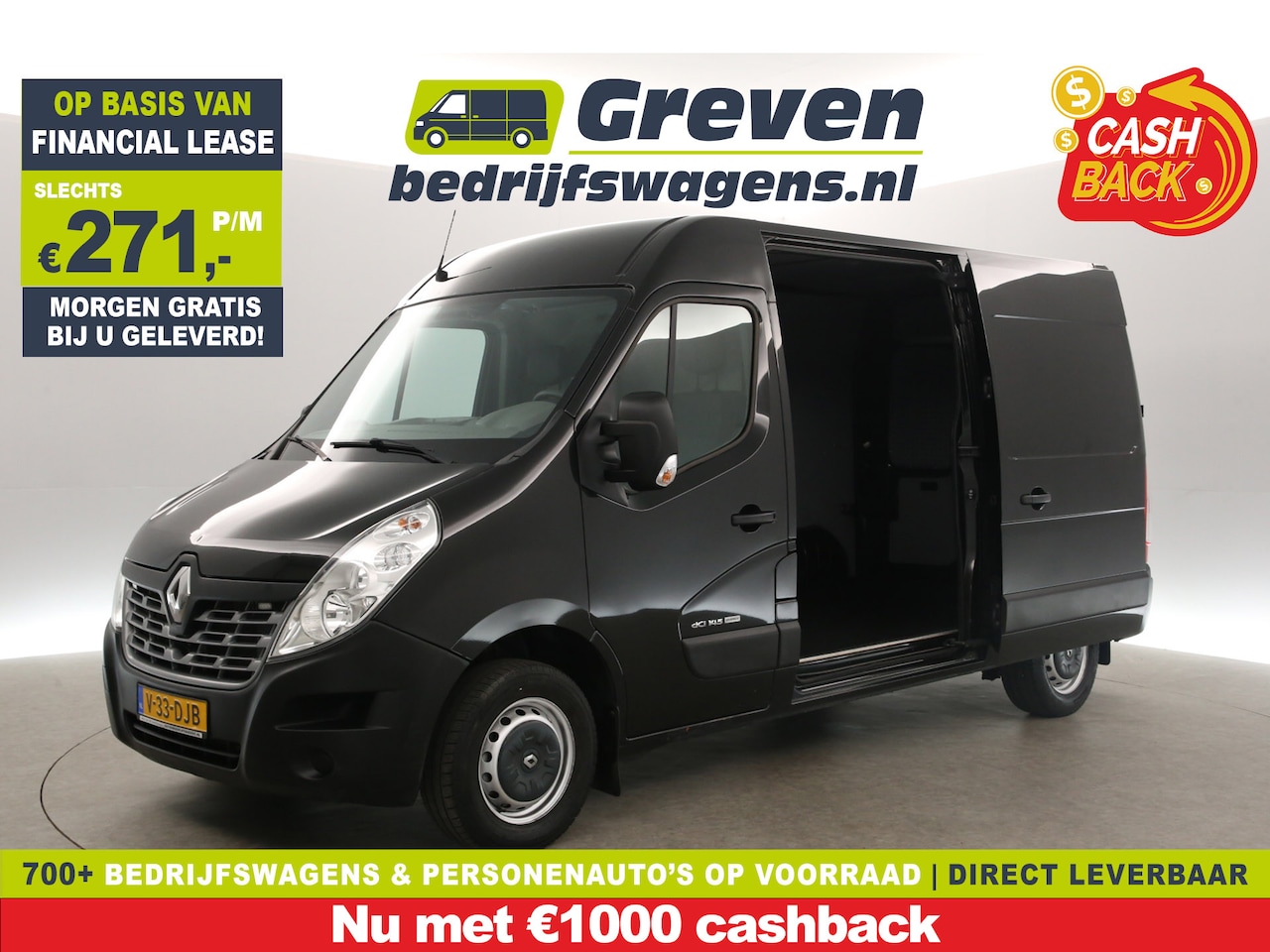 Renault Master - T35 2.3 dCi 146PK L2H2 | Airco | 2xSchuifdeur | 3-Zits | Trekh. | Cruise | Camera - AutoWereld.nl