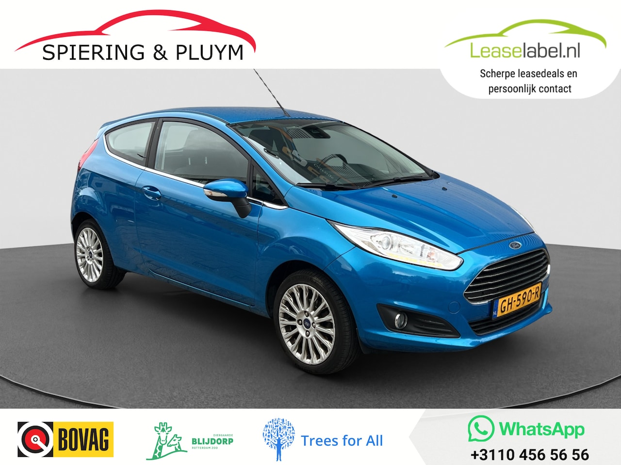 Ford Fiesta - 1.0 EcoBoost Titanium | Dealer onderh | Parkeersensoren | Lichtmet velg | - AutoWereld.nl