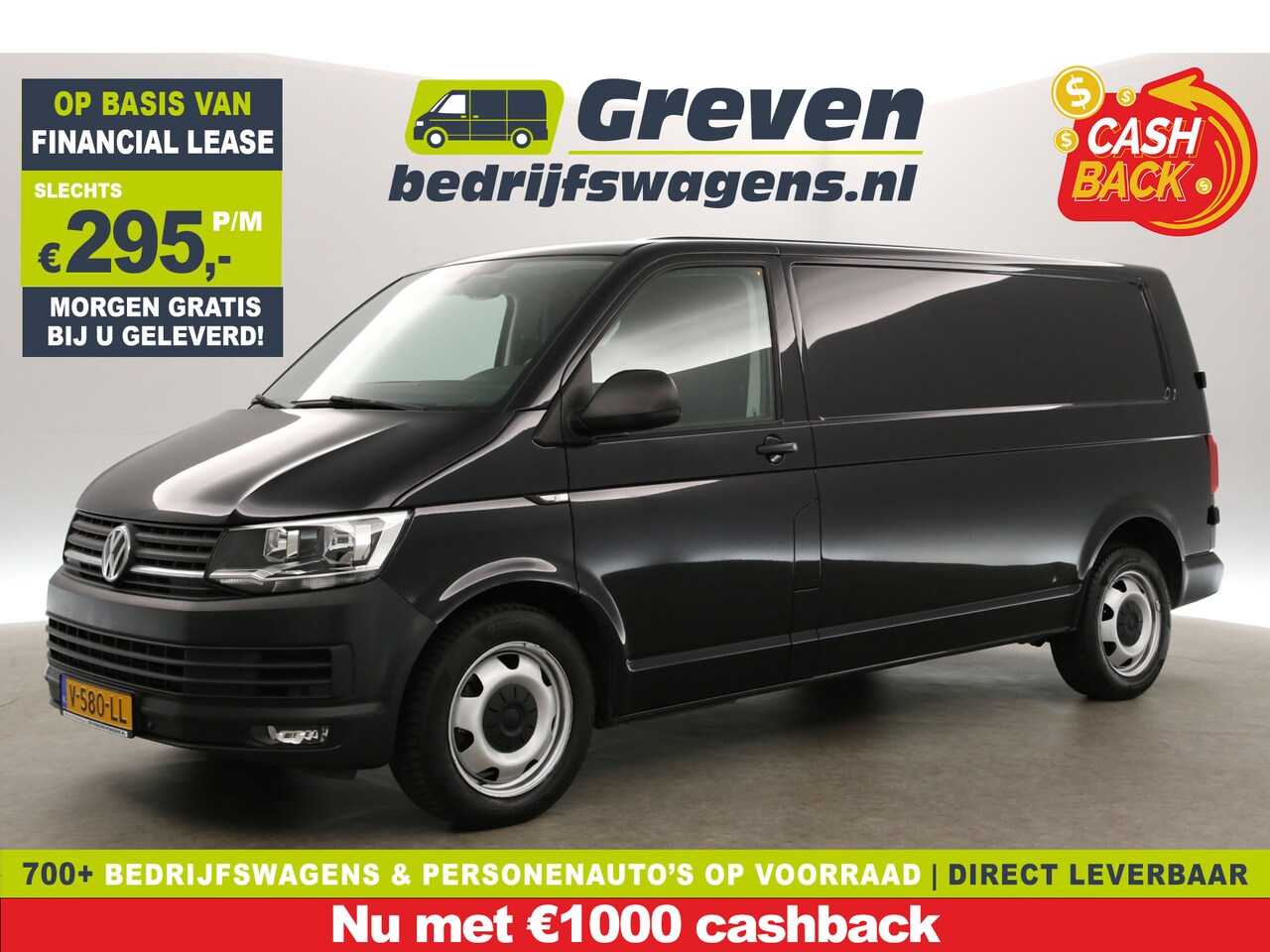 Volkswagen Transporter - 2.0 TDI L2H1 | 204 PK | Airco | Carplay | Cruise | Trekh. | Navigatie | Parkeersens. - AutoWereld.nl