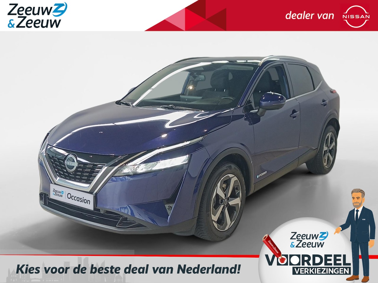 Nissan Qashqai - 1.5 e-Power N-Connecta *190PK*Navi+360Camera*Climate*Parc Assist*Navigatie**Climate contro - AutoWereld.nl