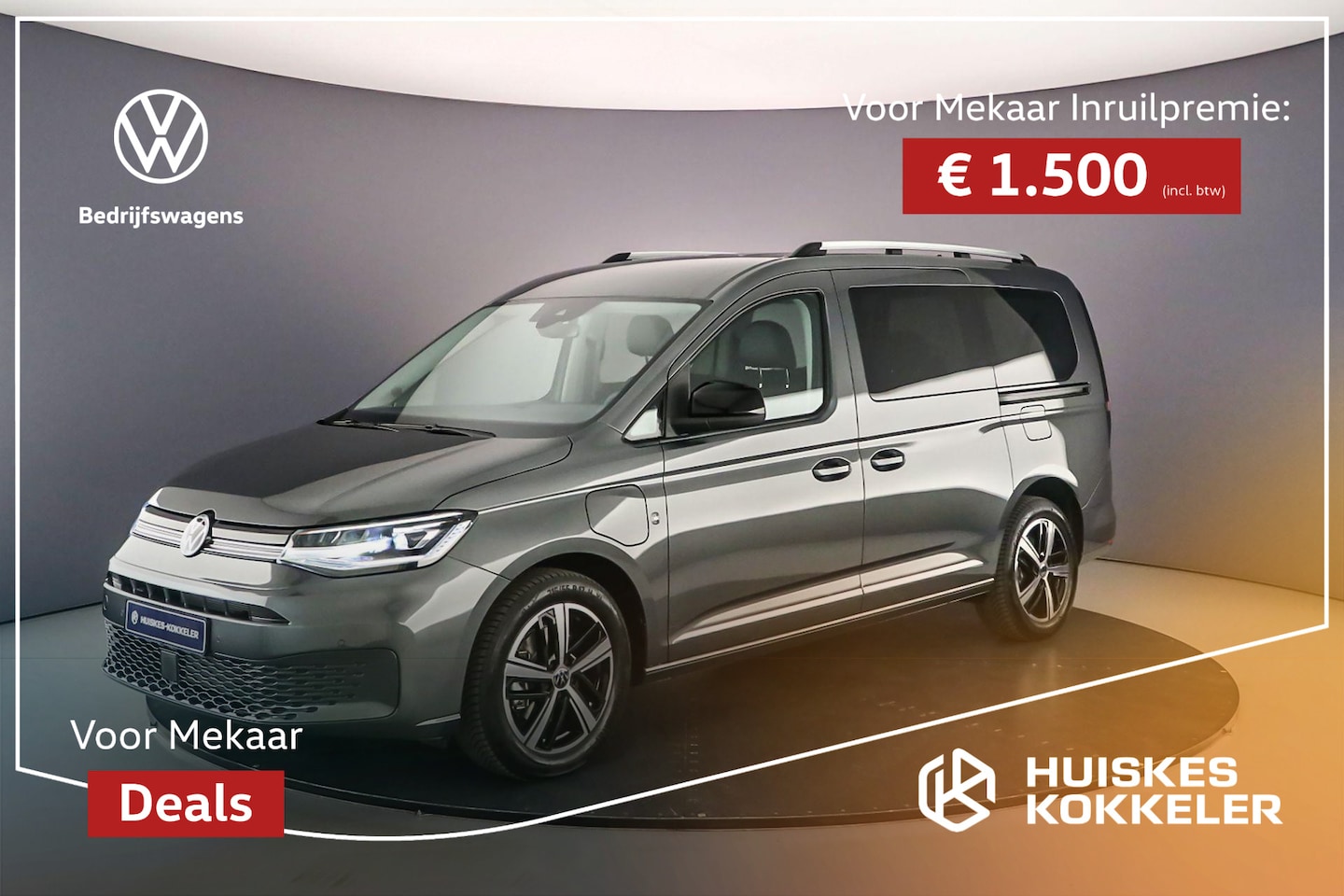 Volkswagen Caddy Maxi - Kombi 1.5 TSI 150pk DSG eHybrid Style | Navi via Apple Carplay-Android Auto | Adaptieve Cr - AutoWereld.nl