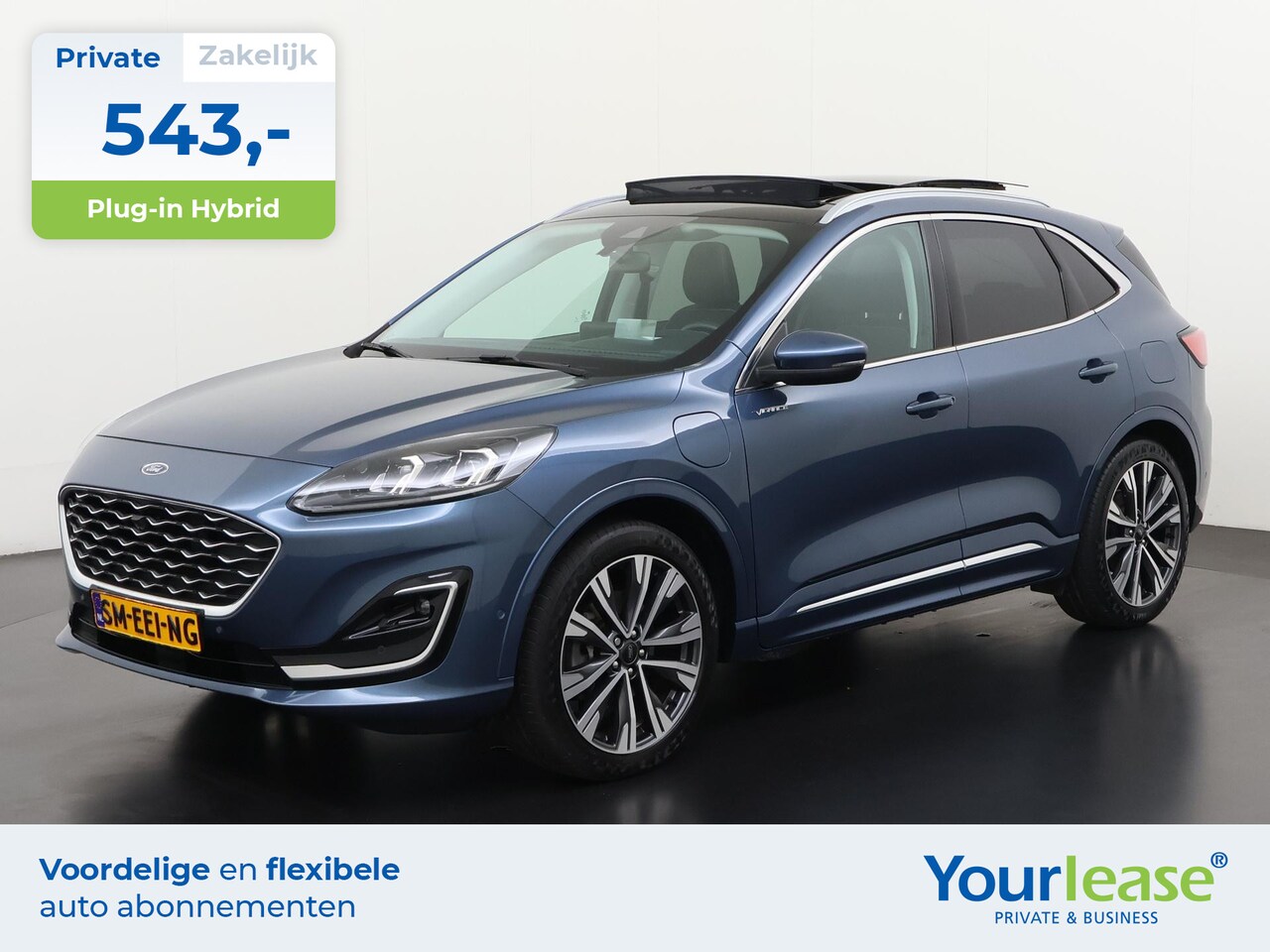 Ford Kuga - 2.5 PHEV Vignale | All-in 543,- Private Lease | Direct uit voorraad - AutoWereld.nl