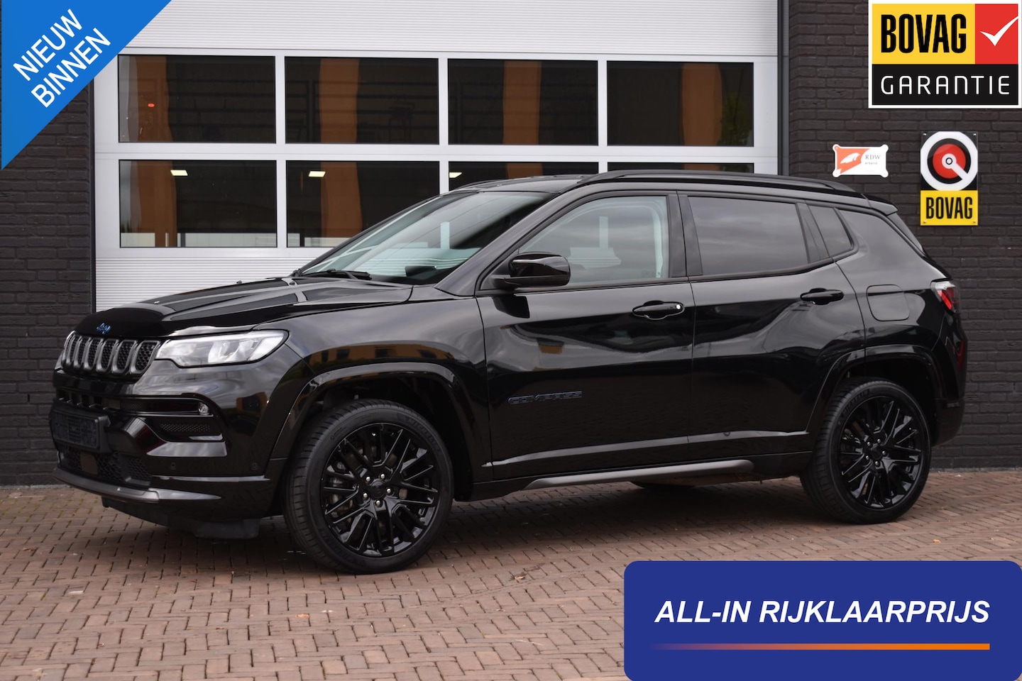 Jeep Compass - 4xe 240PK Plug-in Hybrid Electric S Aut. | LED | Navi | Camera | Leder | Incl. garantie - AutoWereld.nl