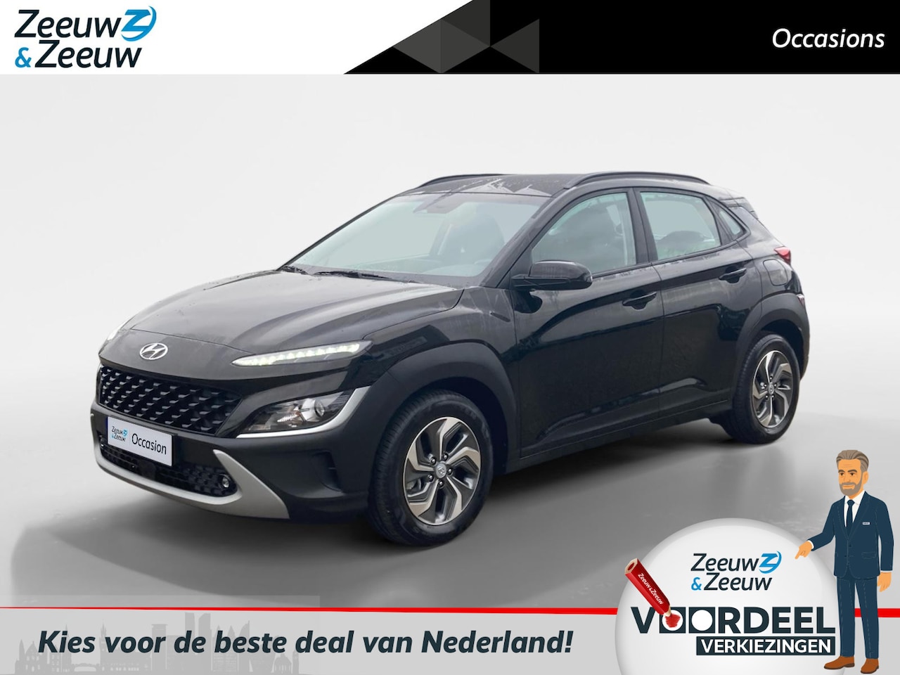 Hyundai Kona - 1.6 GDI HEV Comfort Smart | LAGE KM STAND! | Navi | Camera | Climate control - AutoWereld.nl