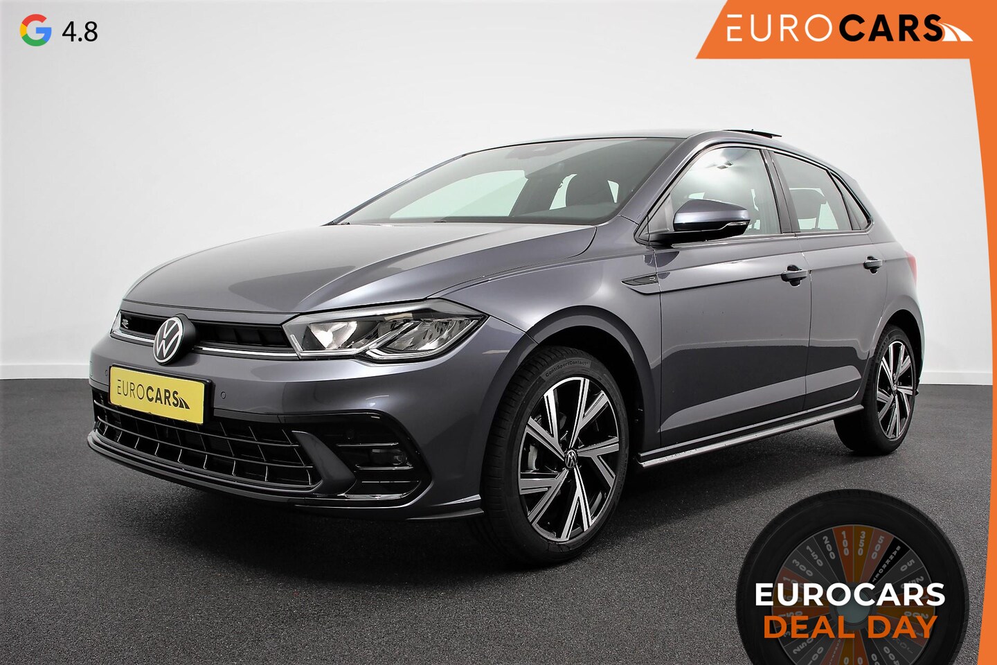 Volkswagen Polo - 1.0 TSI DSG R-Line Panorama dak Camera 17" Lichtmetalen Velgen Navigatie Apple Carplay / A - AutoWereld.nl