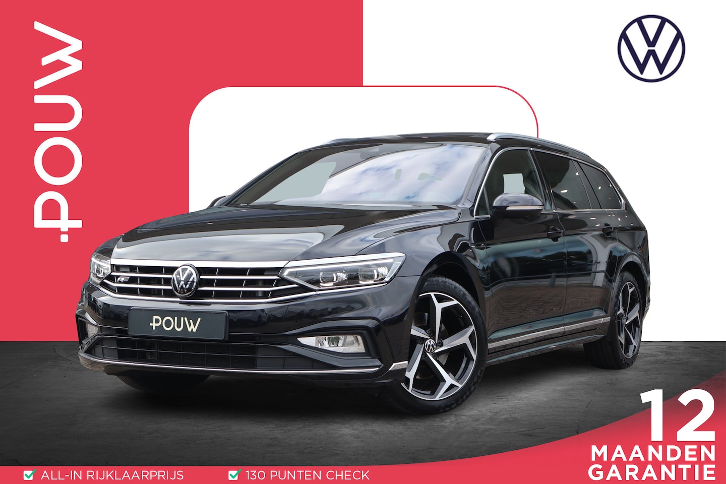 Volkswagen Passat Variant - 1.5 TSI 150pk R-Line Business | Wegkapbare trekhaak | 360 Camera | Panoramadak | Leder - AutoWereld.nl