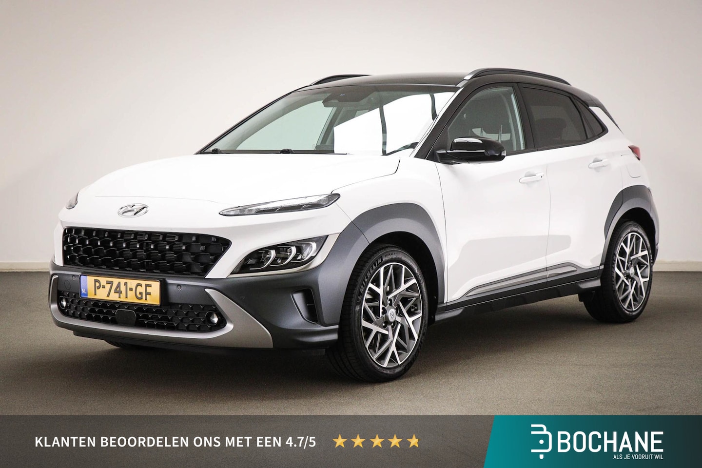 Hyundai Kona - 1.6 GDI HEV Premium | STUURVERWARMING | STOELKOELING | HEAD UP | APPPLE | CAMERA - AutoWereld.nl