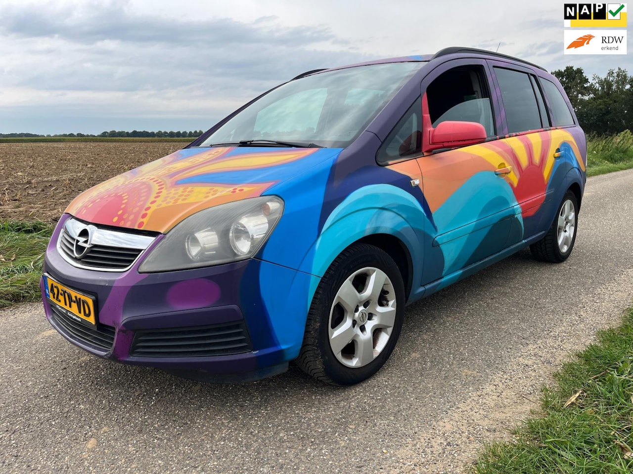 Opel Zafira - 1.6 Enjoy | kunst op wielen| uniek! - AutoWereld.nl