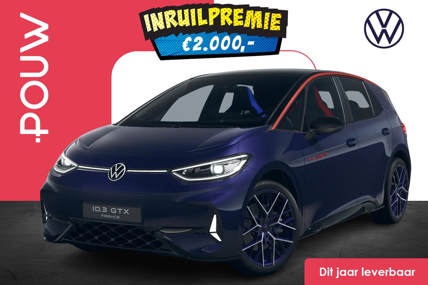 Volkswagen ID.3 - GTX 326pk Limited Edition 79 kWh | LMV 20'' | GTX Fire + Ice Pakket | Panoramadak - AutoWereld.nl