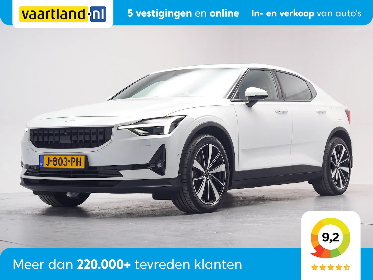 Polestar 2 - Long Range Dual Motor Launch Edition 78kWh [ Panoramadak Adapt.cruise Camera ] - AutoWereld.nl