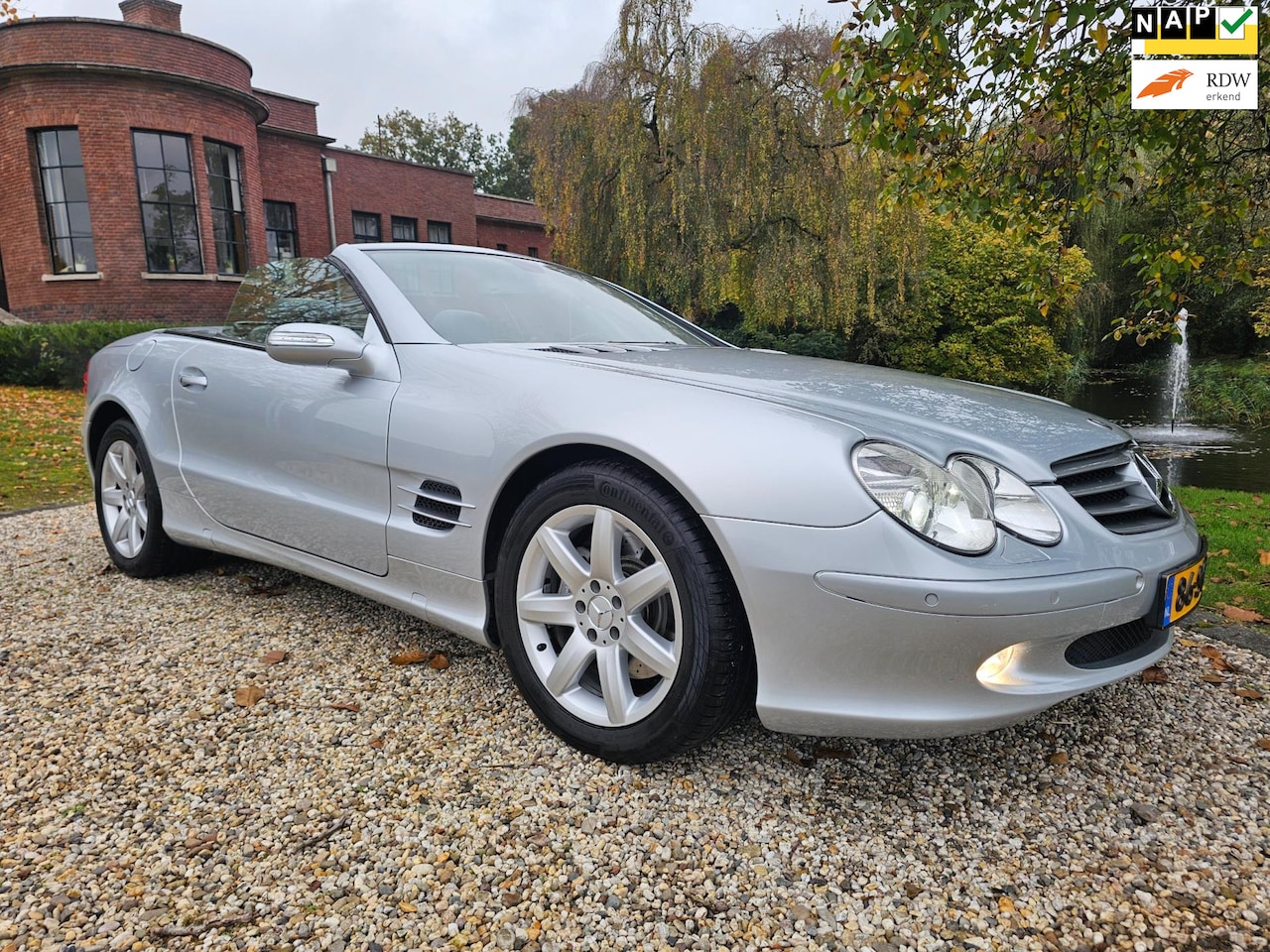 Mercedes-Benz SL-klasse Cabrio - 500 *104.000km* AUTOMAAT/navi/LEER/cruise - AutoWereld.nl