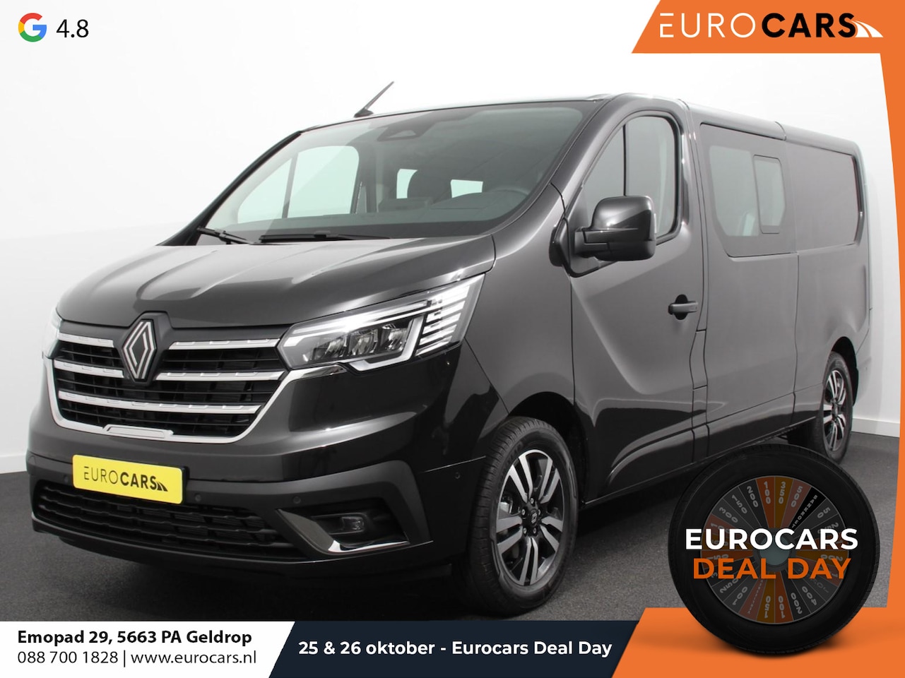 Renault Trafic - 2.0 150PK T29 L2H1 Extra Dubbele Cabine Navigatie Airco Lichtmetalen velgen Betimmering Tr - AutoWereld.nl