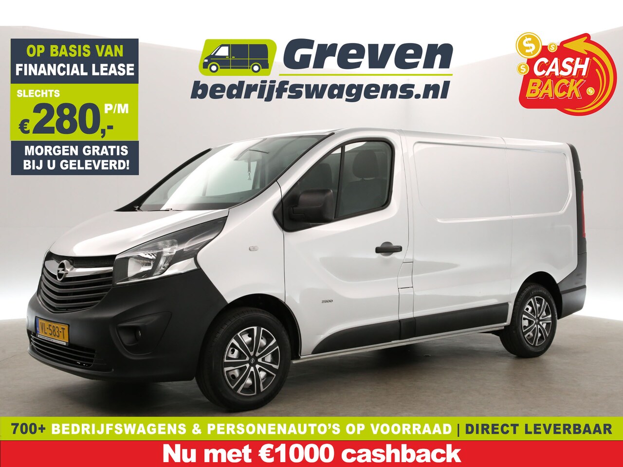 Opel Vivaro - 1.6 CDTI L1H1 | MARGE | Airco | Cruise | 3-Ztis | Camera | Navigatie | Trekh. | Parkeersen - AutoWereld.nl