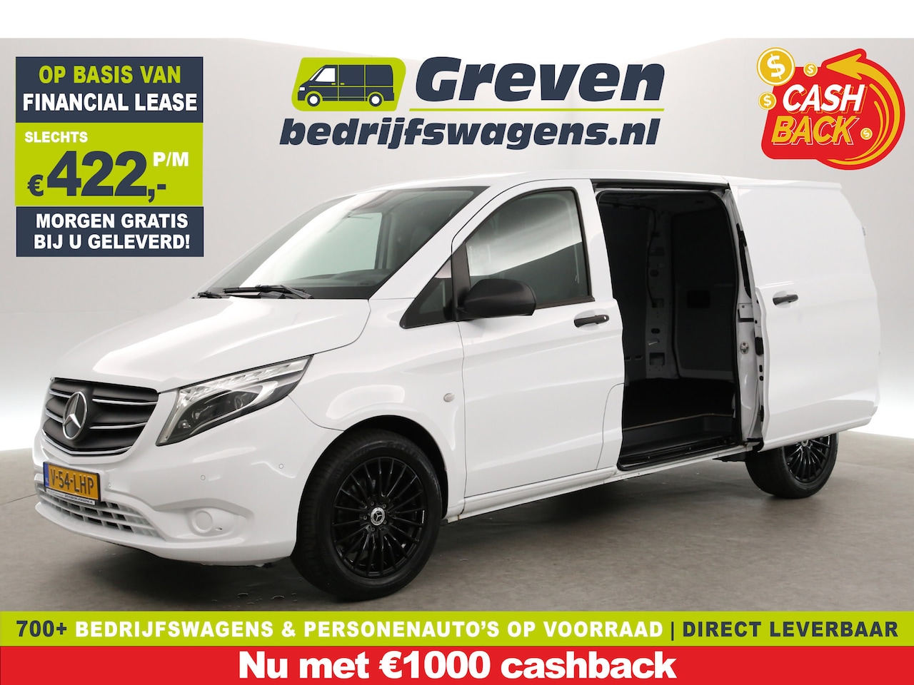 Mercedes-Benz Vito - 114 CDI Lang | Automaat | Clima | Camera | Carplay | 2xSchuifdeur | Cruise | Navi | Trekha - AutoWereld.nl