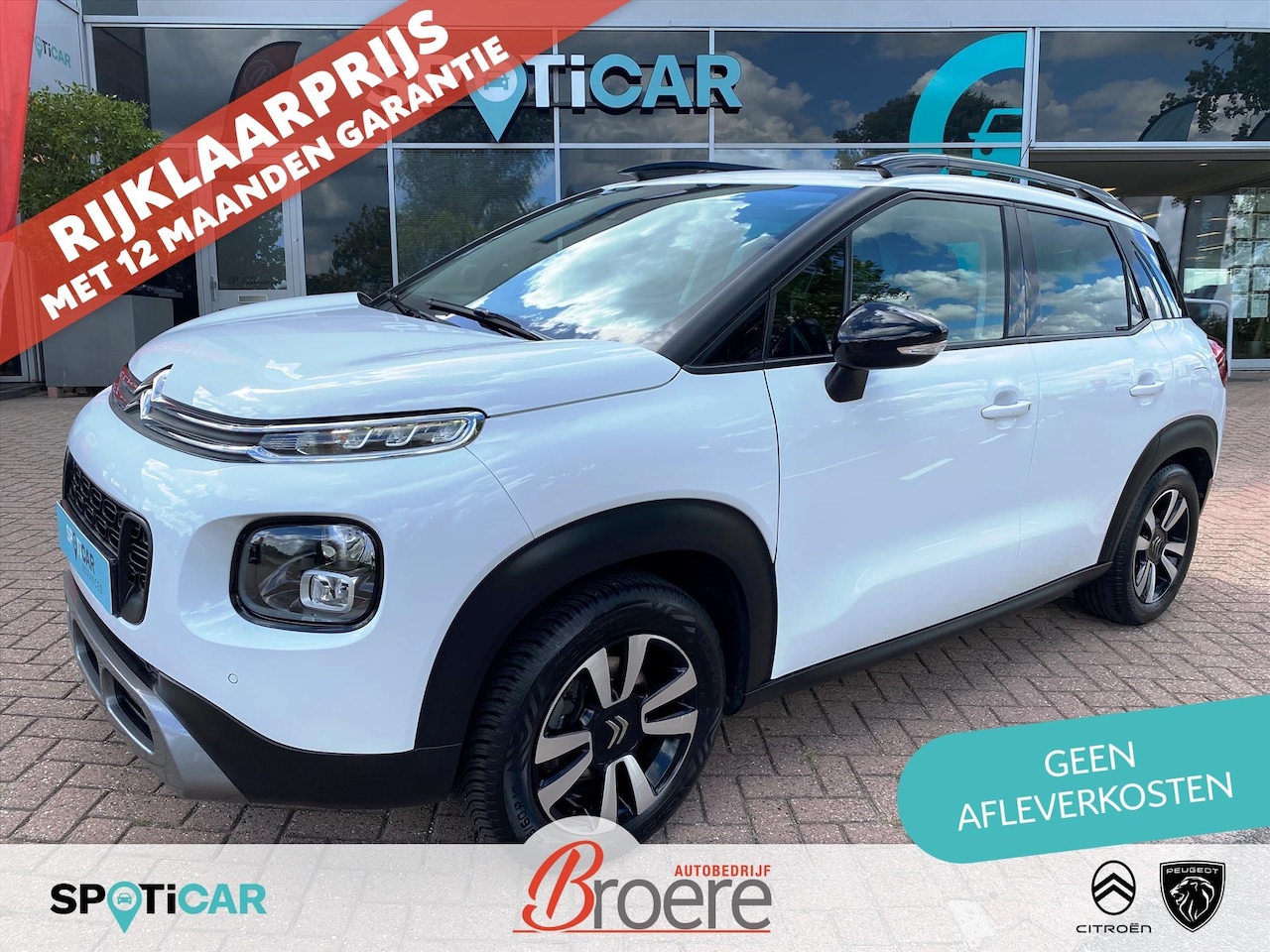 Citroën C3 Aircross - 130pk EAT6 Shine | trekhaak, parkeersensoren v en a, camera, 16 inch velgen, navigatie, da - AutoWereld.nl