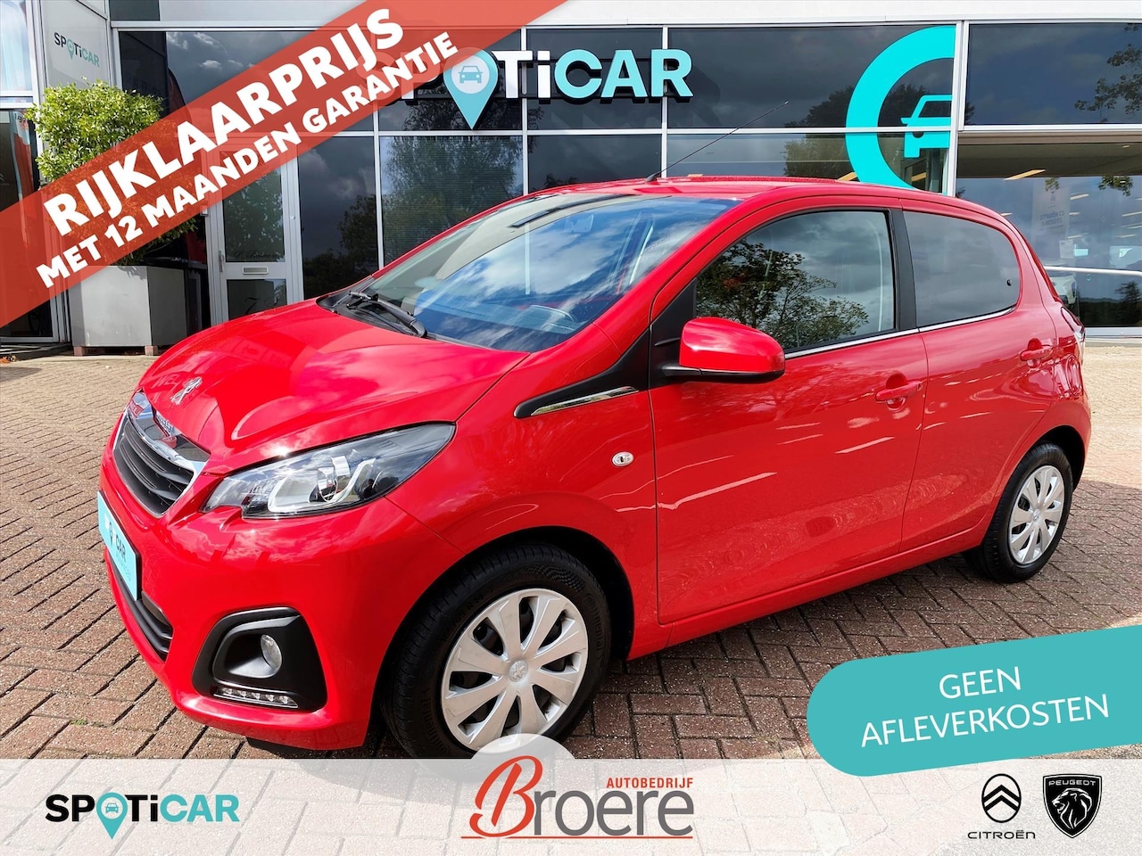 Peugeot 108 - 1.0 VTi 72pk 5D Active | airconditioning, bluetooth, elek. ramen en verstelbare buitenspie - AutoWereld.nl