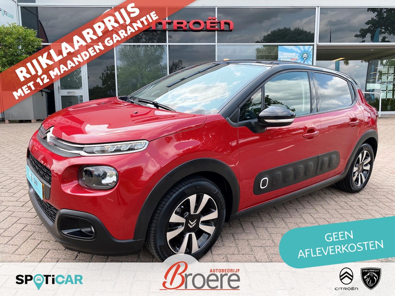 Citroën C3 - 1.2 82pk Shine | panoramadak, navigatie via apple carplay of android auto, 16 inch velgen, - AutoWereld.nl