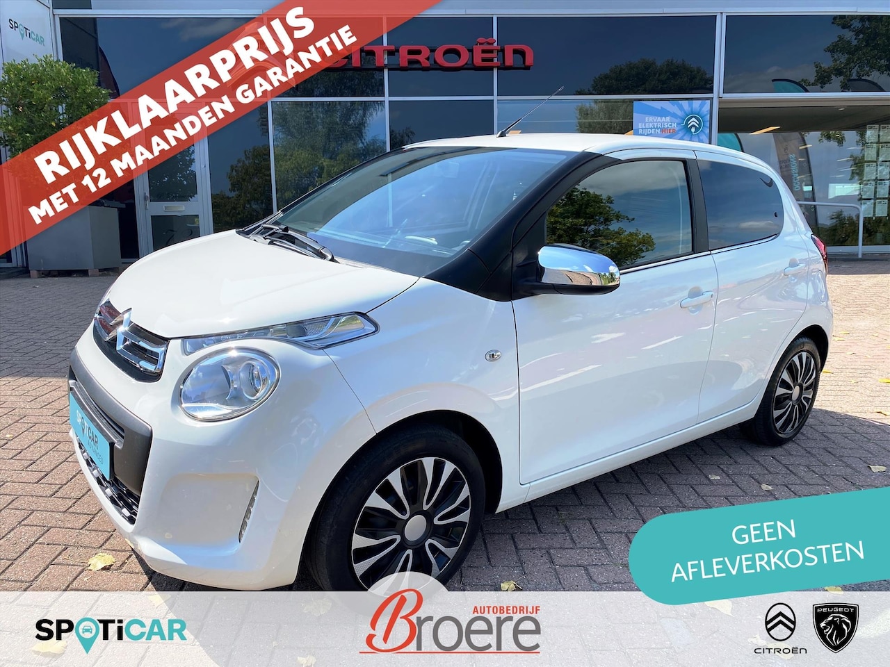 Citroën C1 - 1.0 VTi 72PK 5D Feel | airconditioning, radio met bluetooth, elektrische ramen voor, getin - AutoWereld.nl