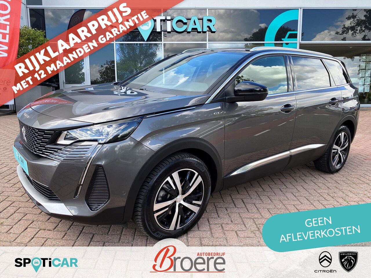 Peugeot 5008 - 1.2 Turbo 130pk EAT8 Automaat GT | trekhaak, keyless, adaptive cruise, dodehoekdetectie, t - AutoWereld.nl
