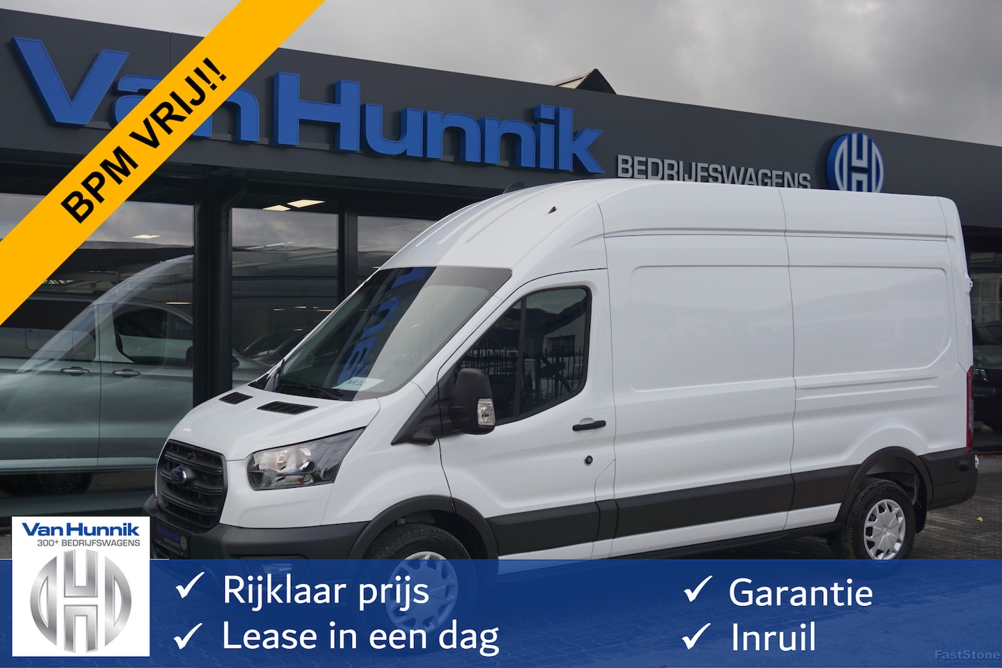 Ford Transit - 350L 130PK L3H3 BPM VRIJ!! Navi, 360° Camera, Adap. Cruise, 270° Deur!! NR. A11 - AutoWereld.nl