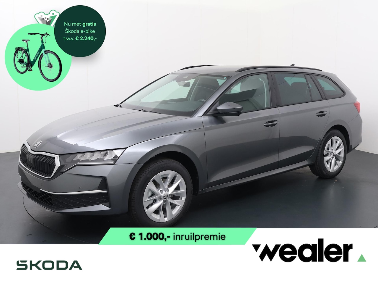 Skoda Octavia Combi - Business Edition Plus 1.5 TSI 115 PK | Navigatie | Sunset | 17'' Lichtmetalen velgen | Tra - AutoWereld.nl