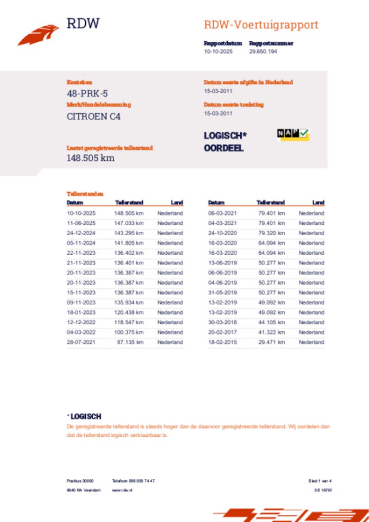 Citroën C4 - 1.6 VTi Tendance 1.6 VTi Tendance - AutoWereld.nl