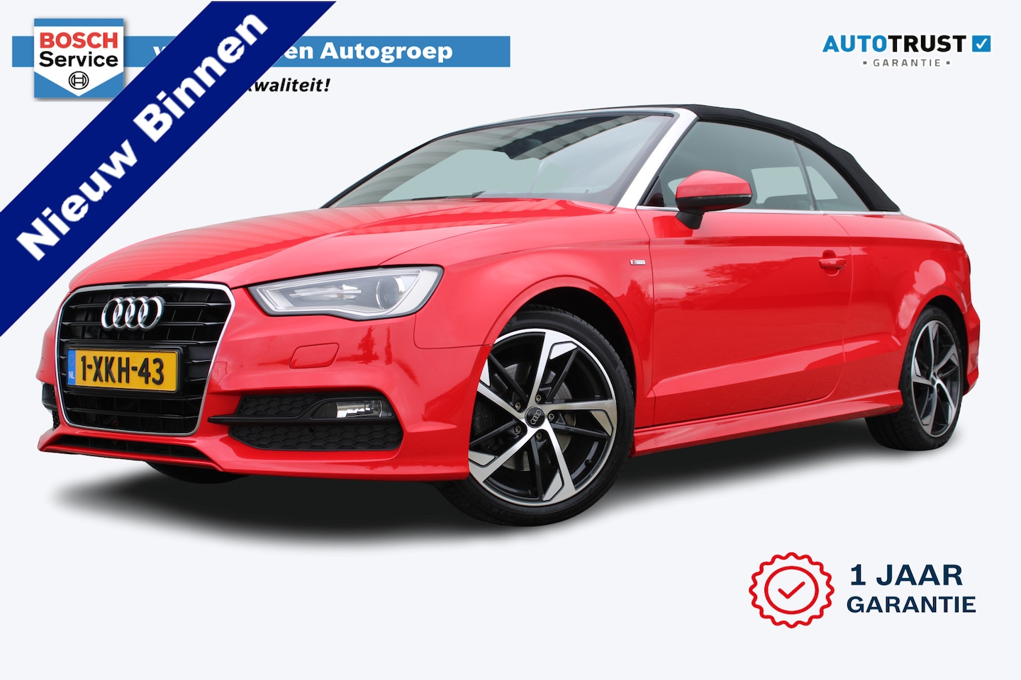 Audi A3 Cabriolet - 1.8 TFSI Ambition Pro Line S | Incl. 12 maanden garantie | Automaat | Akoestische kap | 18 - AutoWereld.nl