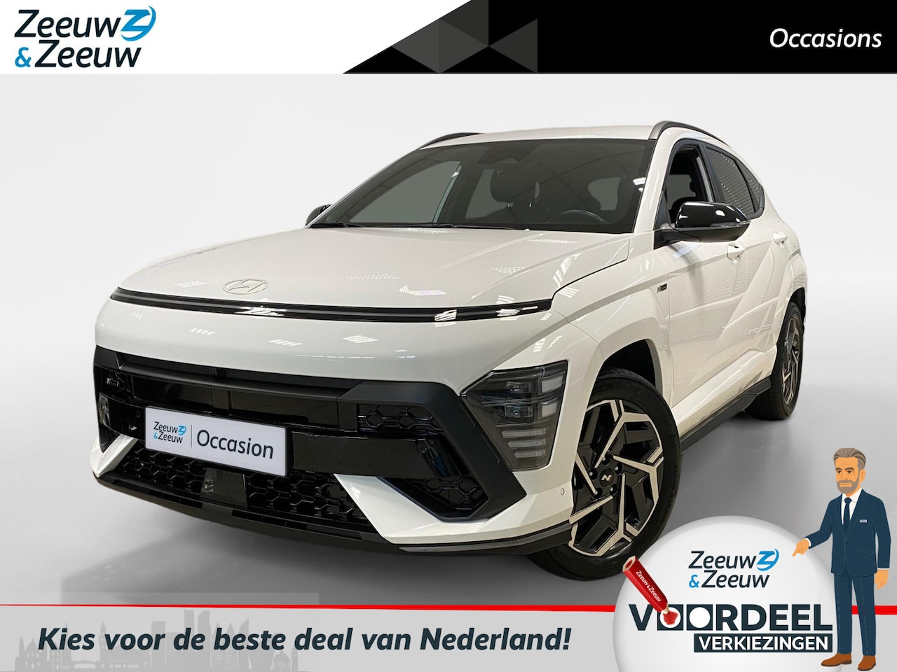Hyundai Kona - 1.6 HYBRID | N-LINE | AUTOMAAT | NL-AUTO | DEALERONDERHOUDEN | - AutoWereld.nl