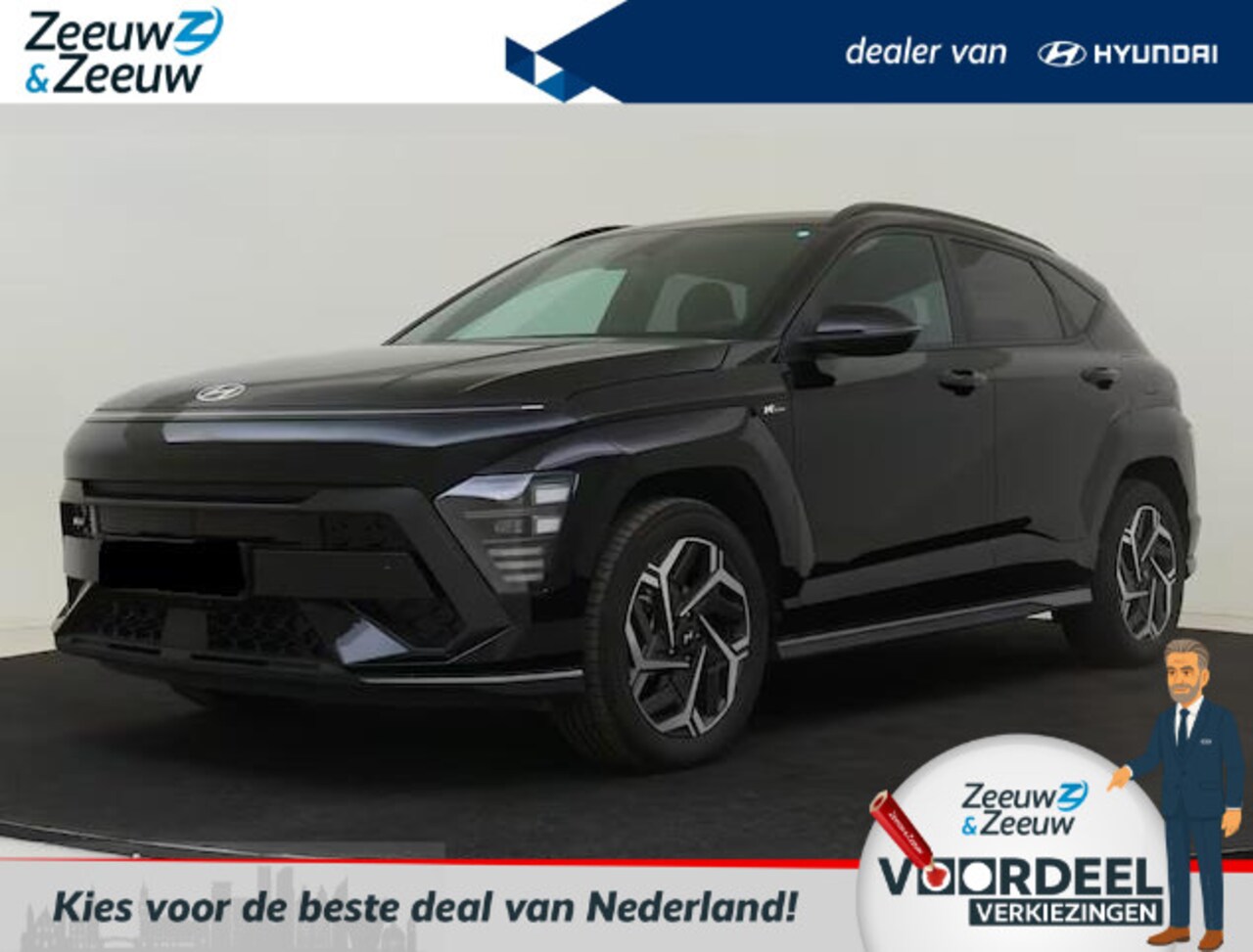 Hyundai Kona - 1.6 GDI HEV N Line | BESTE DEAL VAN NL! | VAN 42.400,- VOOR 37.900,-! RIJKLAAR | OP = OP | - AutoWereld.nl