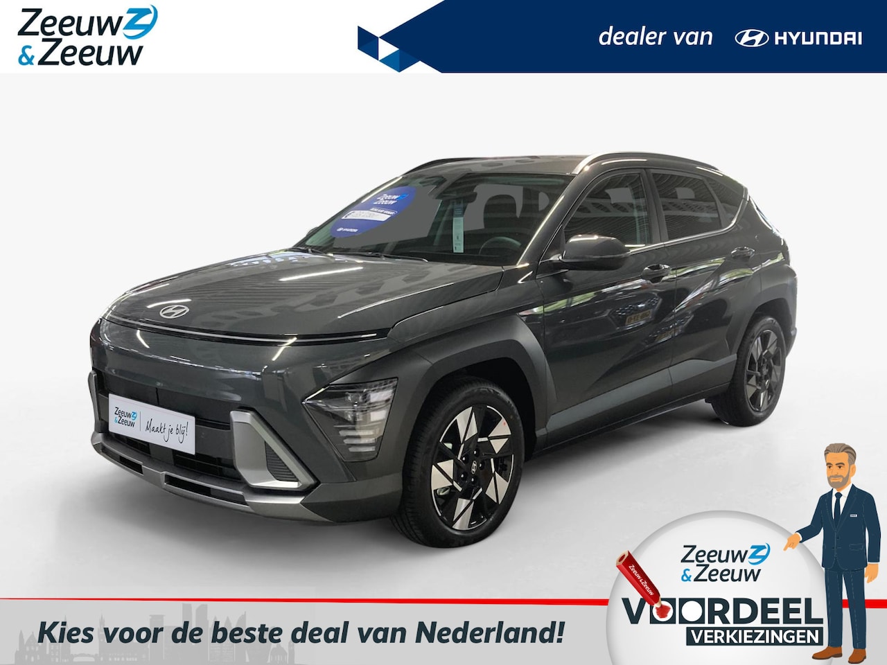 Hyundai Kona - 1.6 GDI HEV Premium | BESTE DEAL VAN NL! | VAN 42.400,- VOOR 37.900,-! RIJKLAAR | OP = OP - AutoWereld.nl