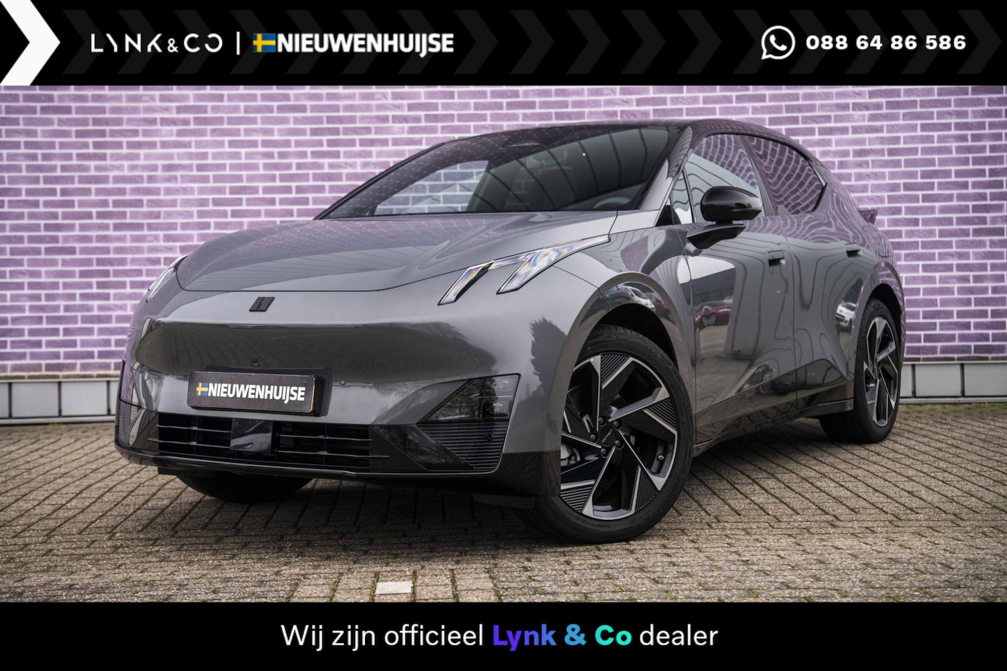 Lynk & Co 02 - More 66 kWh | UIT VOORRAAD LEVERBAAR  | HIGH GREY GRID - AutoWereld.nl