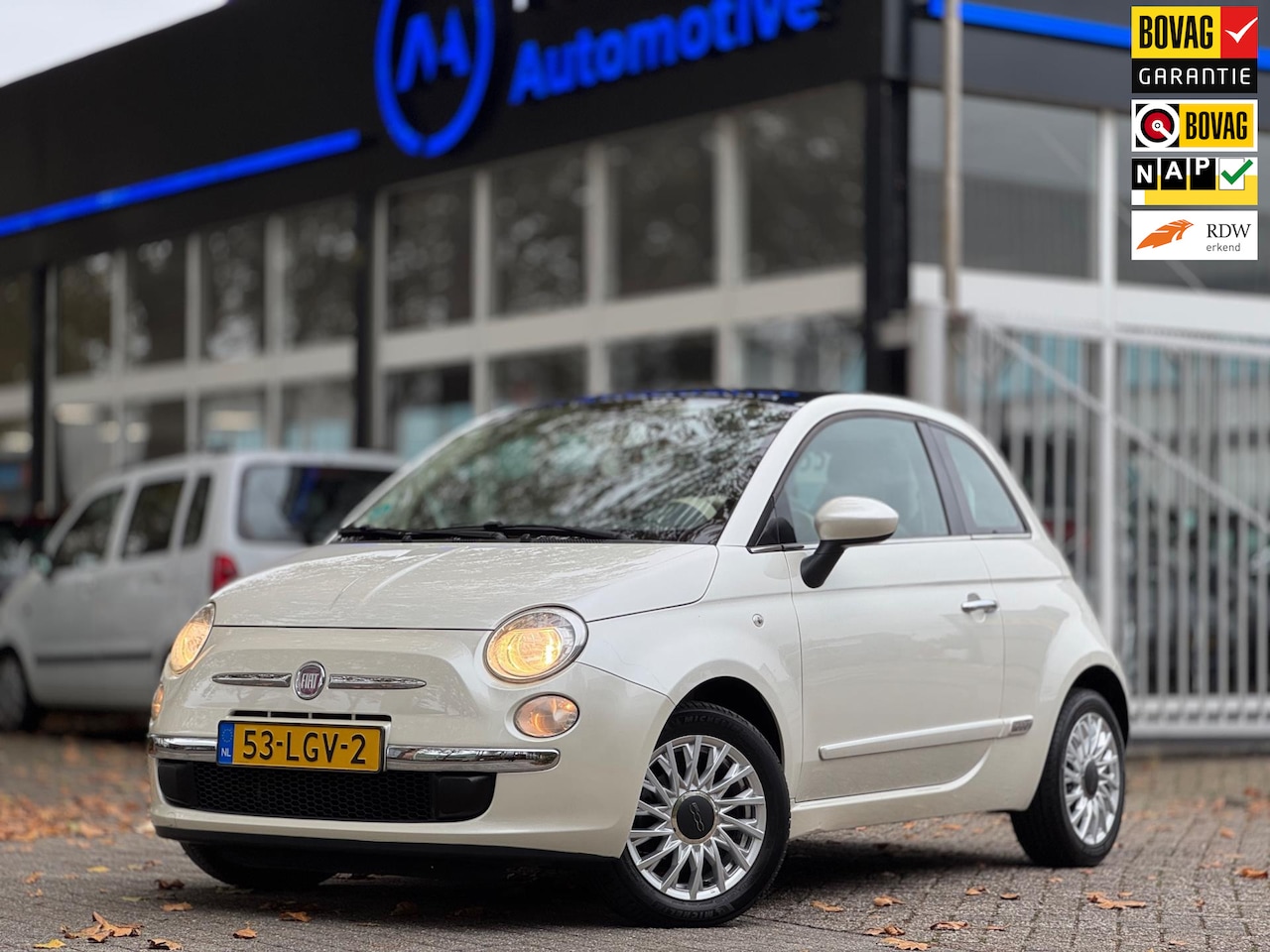 Fiat 500 - 1.2 Automaat Apple CarPlay Parelmoer Panorama Nw APK Airco - AutoWereld.nl