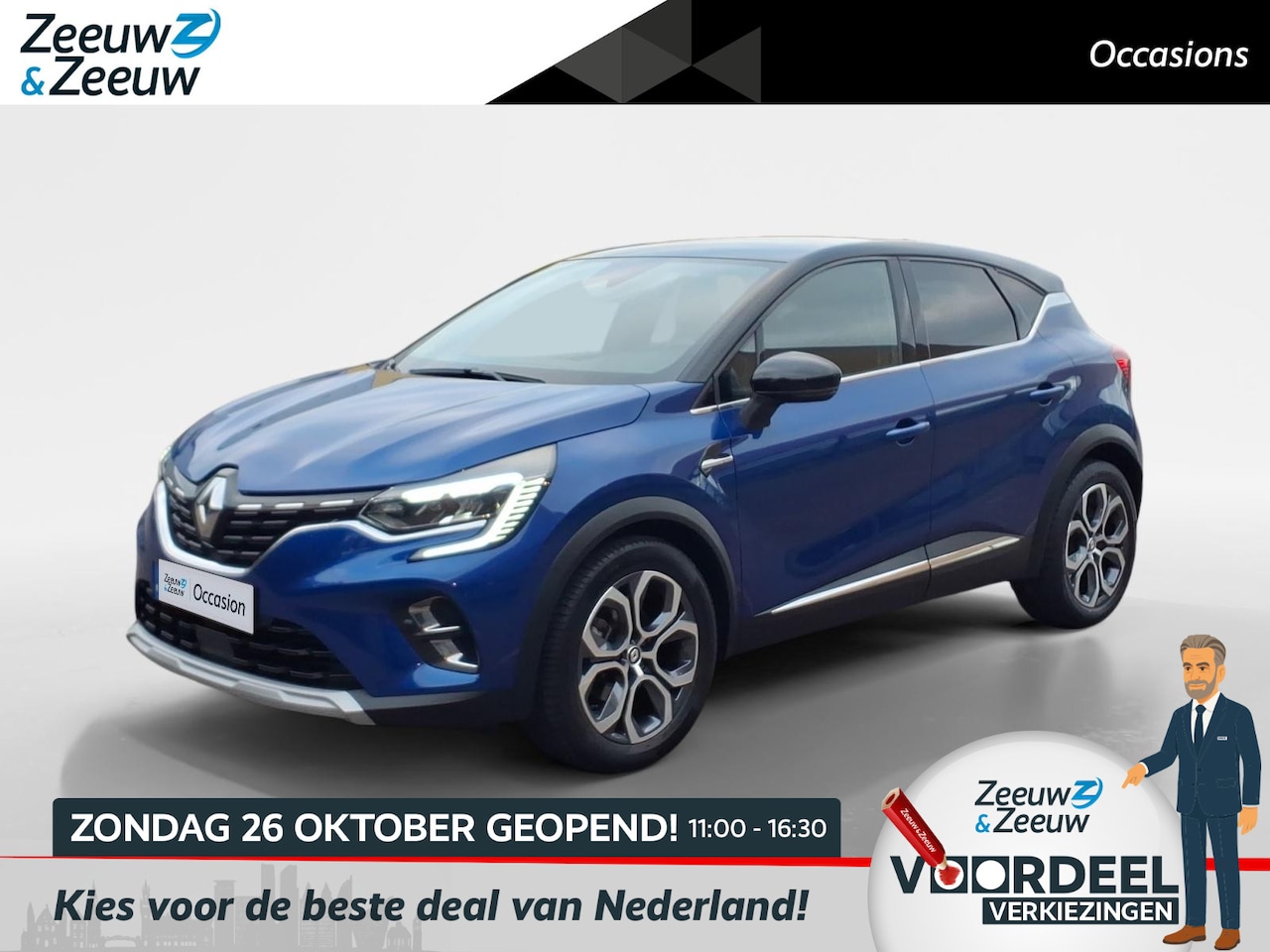 Renault Captur - 1.6 E-Tech Hybrid 145 Intens | Automaat | Camera |Navigatie |Cruise & Climate Control | Ap - AutoWereld.nl