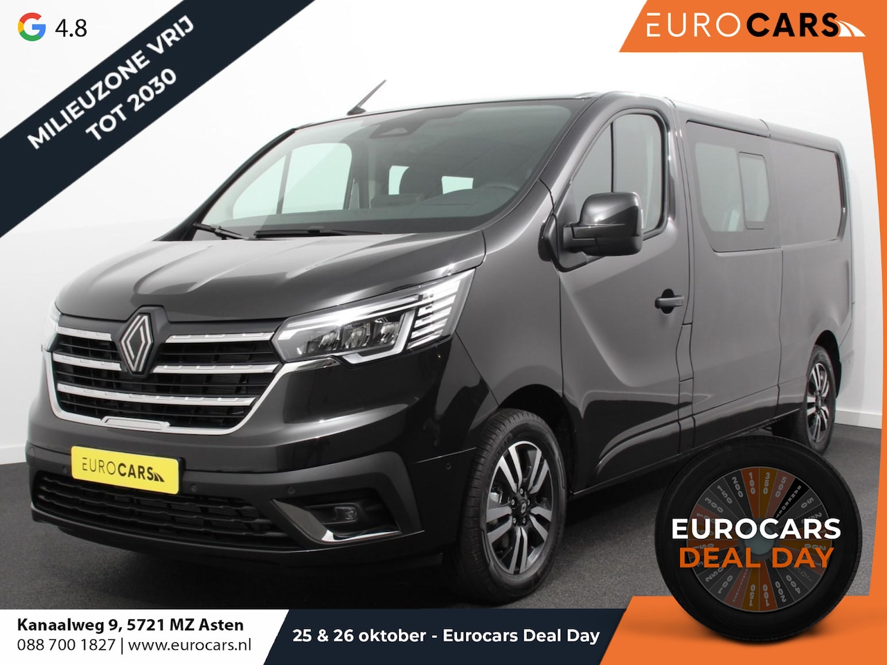 Renault Trafic - 2.0 Blue dC1 150 EDC T29 L2H1 Extra Dubbele Cabine Navigatie Airco Lichtmetalen velgen Bet - AutoWereld.nl