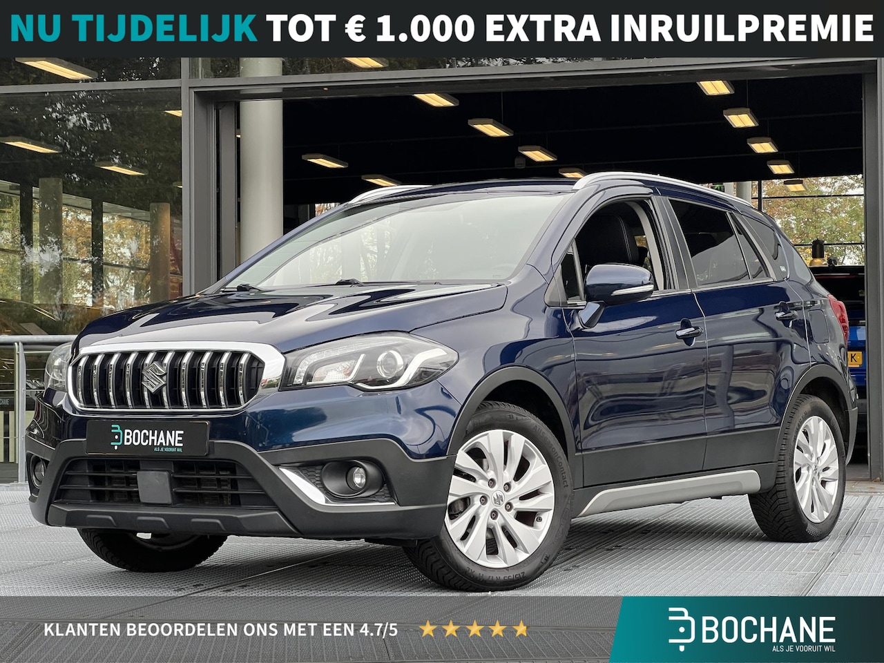 Suzuki S-Cross - 1.0 Boosterjet Exclusive | Navigatie | Carplay | Afneembare trekhaak - AutoWereld.nl