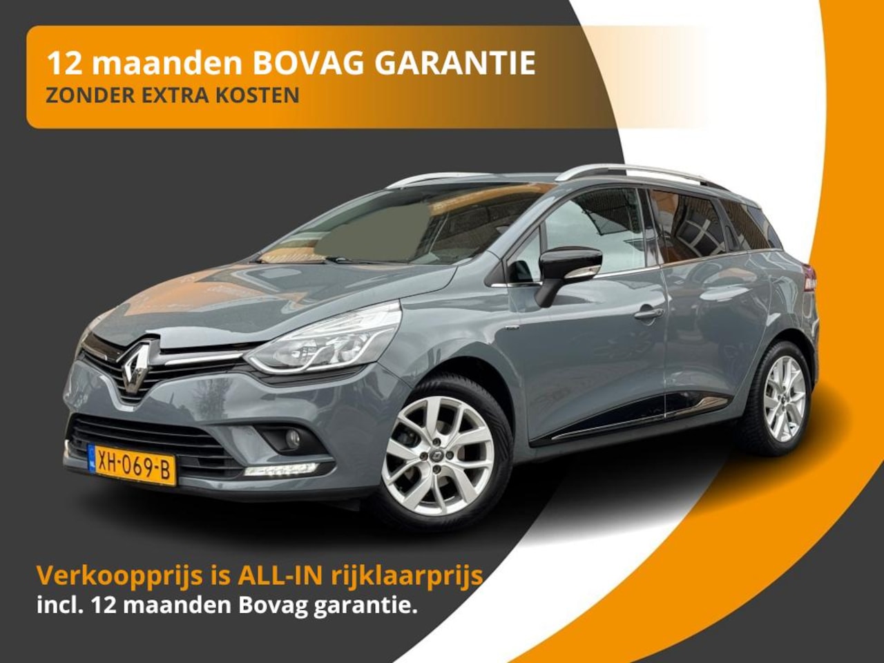 Renault Clio Estate - ESTATE 1.2 TCe 120PK LIMITED NAVI/LMV/TREKHAAK/NL-AUTO/GRIS URBAN - AutoWereld.nl