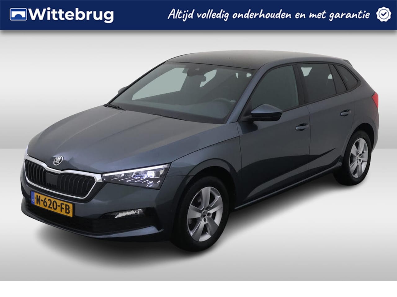 Skoda Scala - 1.0 TSI Sport Business / PANO/ PARK. SENSOREN/ LED/ SMARTLINK/ CLIMA/ GETINT GLAS/ 16" LMV - AutoWereld.nl