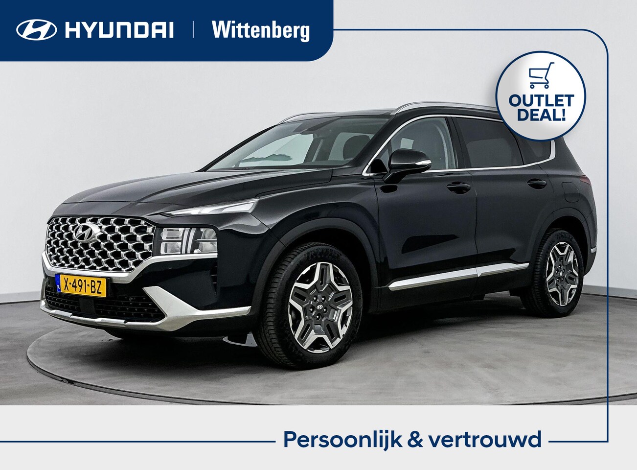 Hyundai Santa Fe - 1.6 T-GDI PHEV COMFORT SMART SKY 7-PERSOONS | PANODAK | LEDER | STOELVERWARMING | NAVI | C - AutoWereld.nl