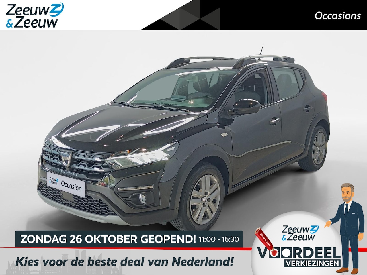 Dacia Sandero Stepway - 1.0 TCe 90 Comfort *Navi+Camera*Climate Control*Carplay*Cruise Control*Dealer onderhouden! - AutoWereld.nl