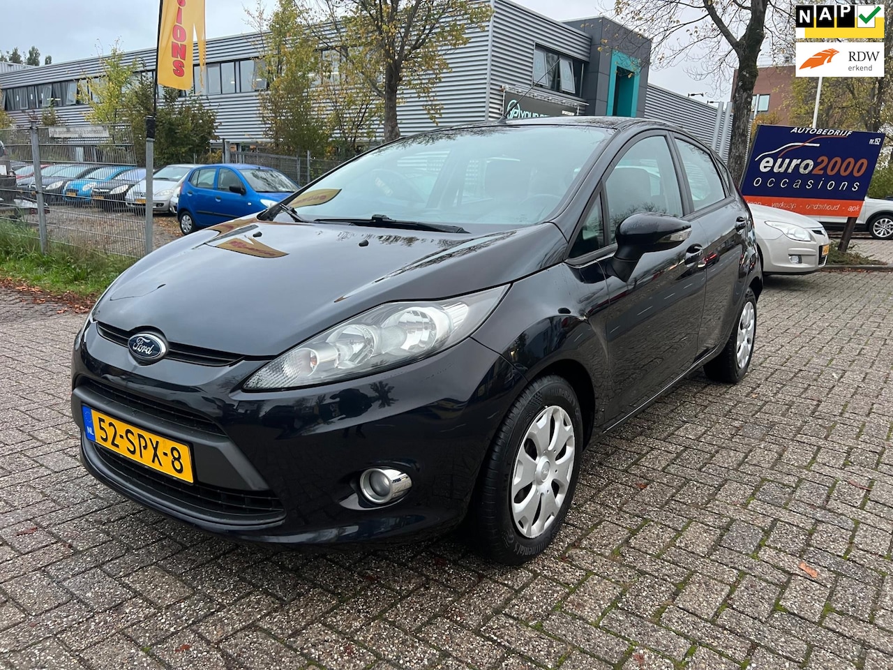 Ford Fiesta - 1.6 TDCi ECOnetic - Airco - 5 Deurs - Zwart - AutoWereld.nl