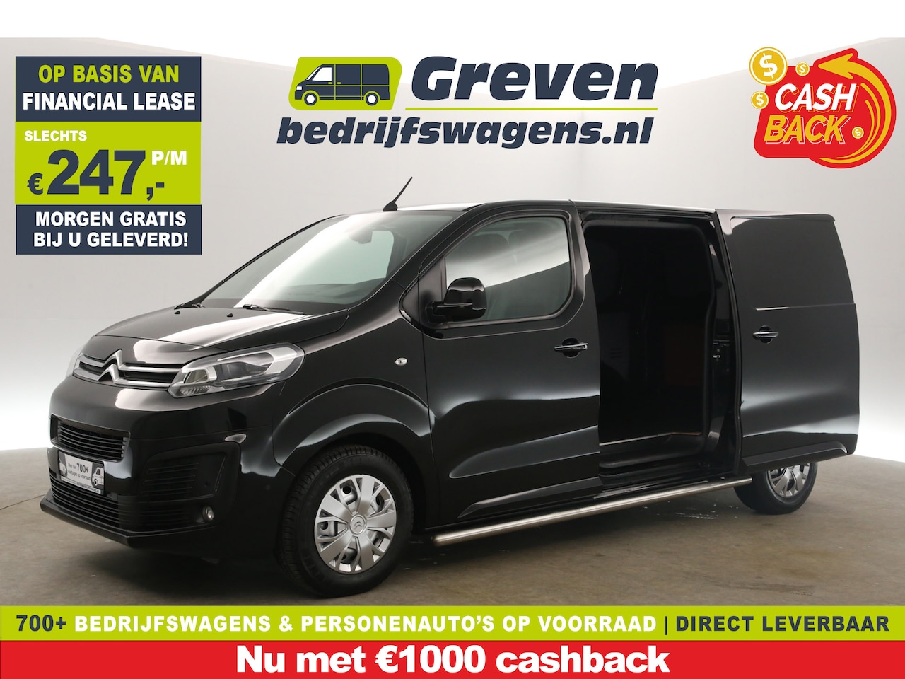 Citroën Jumpy - 2.0 BlueHDI L2H1 | Clima | 3-Zits | 360° Camera | 2xSchuifdeur | Trekh. | Cruise | Carplay - AutoWereld.nl