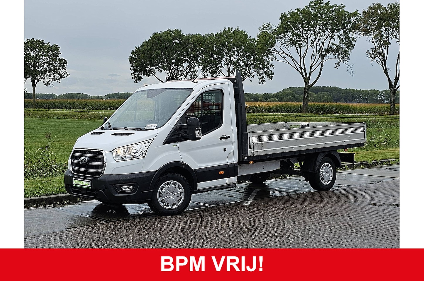 Ford Transit - 350 2.0 TDCI L3 Open Laadbak Airco Euro6 131 PK Oh-Historie 1e Eigenaar! - AutoWereld.nl