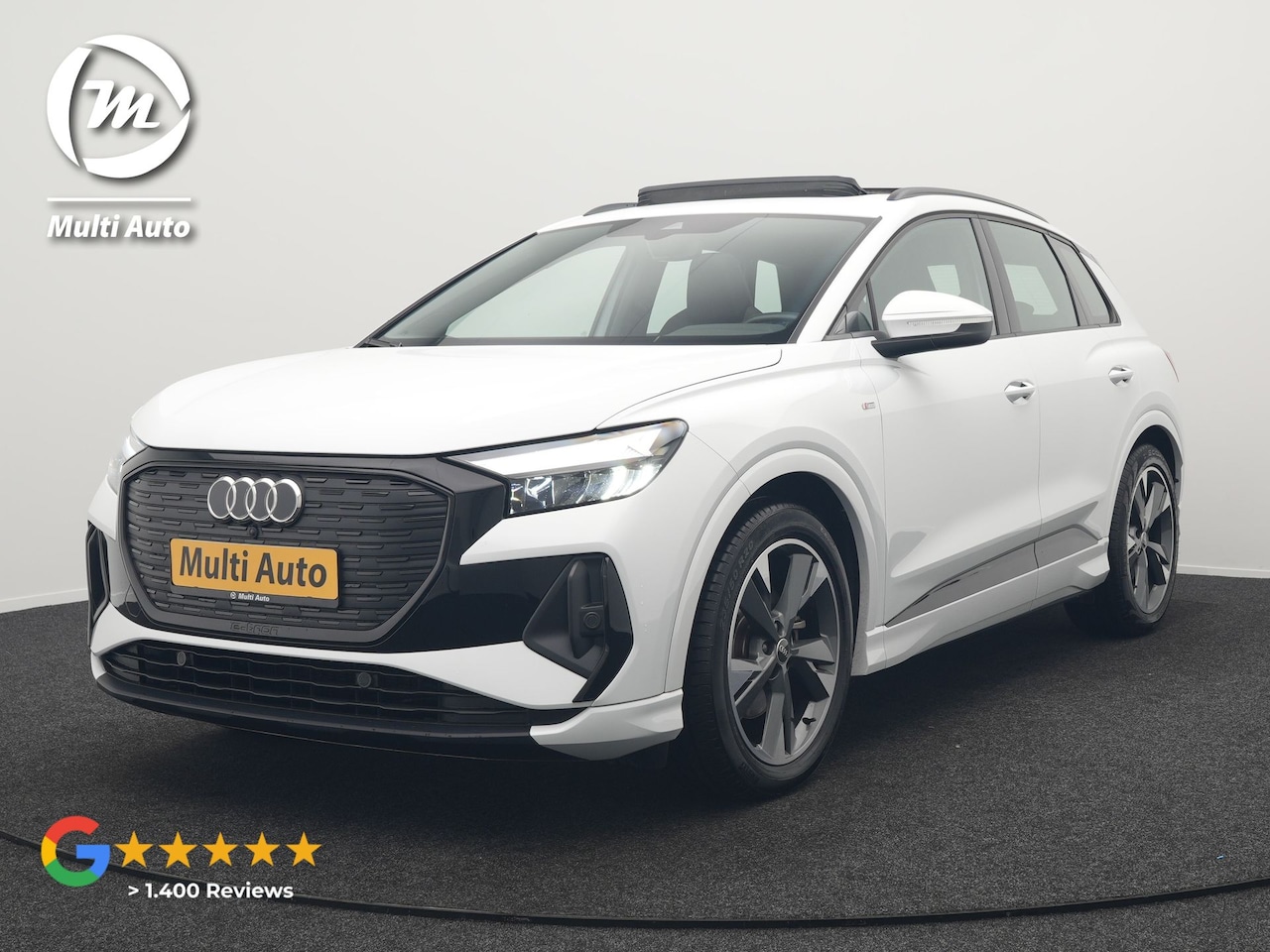 Audi Q4 e-tron - 35 2X S Line 55 kWh 170pk Dealer O.H | Panoramadak | Sportstoelen Verwarmd | Black Optic | - AutoWereld.nl