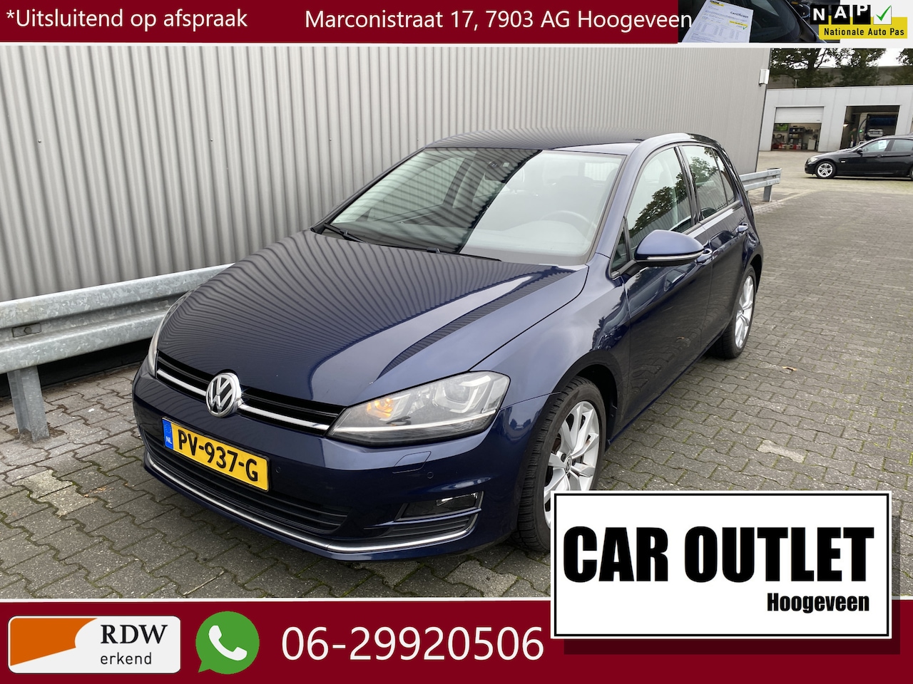 Volkswagen Golf - 1.4 TSI Highline Alcantara/Stof, 5-Drs, Clima, Stoelvw, CC, PDC LM, – Inruil Mogelijk – - AutoWereld.nl