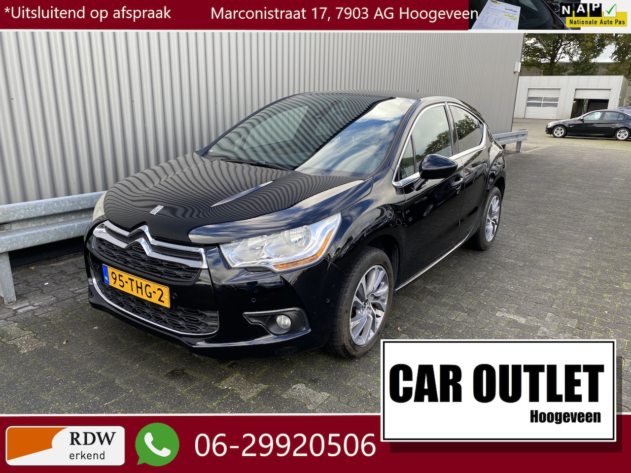 Citroën DS4 - 1.6 THP So Chic 53Dkm.NAP! AUTOMAAT, Leer, Clima, Multimedia, CC, PDC v/a, LM, Trekh, nw. - AutoWereld.nl