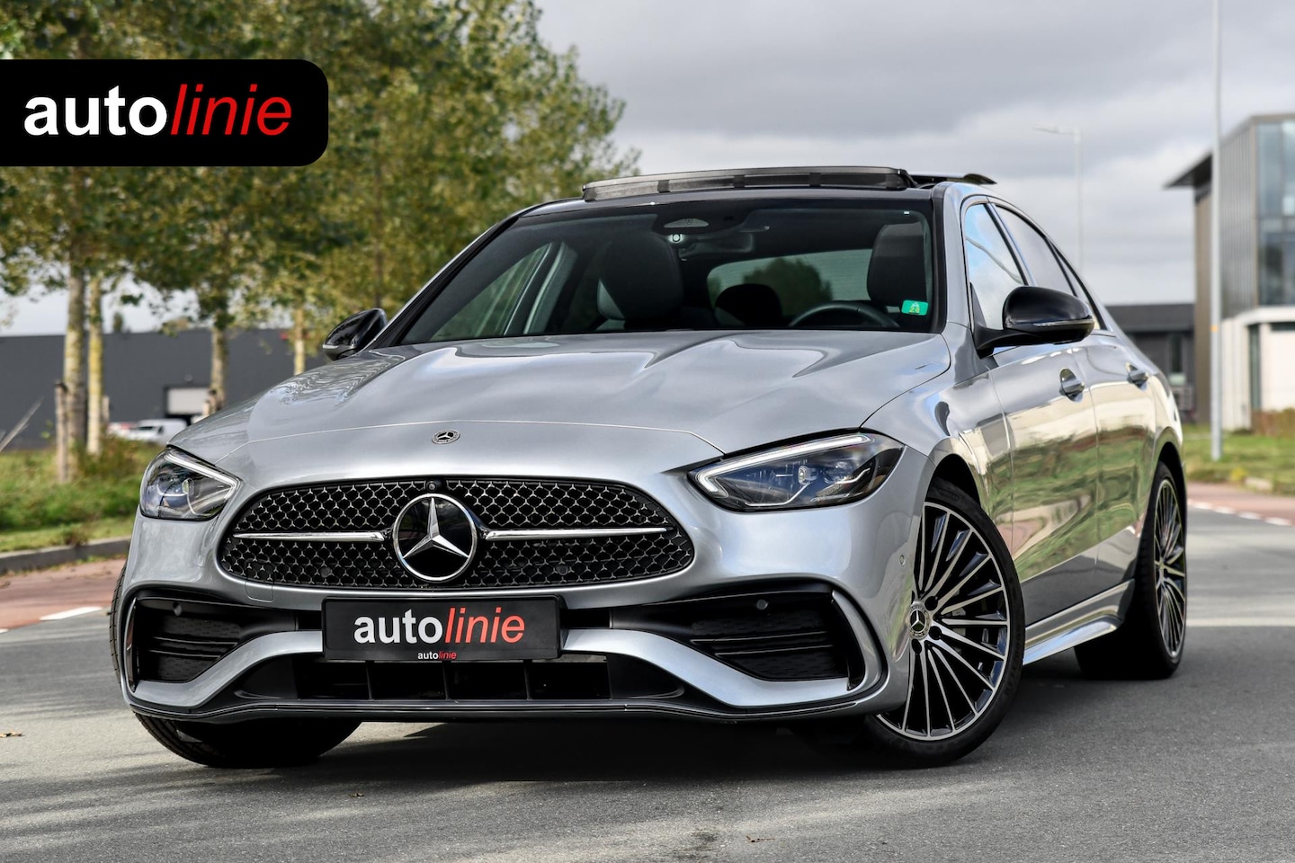 Mercedes-Benz C-klasse - 180 AMG Night ed. Pano, Memory, 360, Dodeh, Sfeer, CarPlay! - AutoWereld.nl