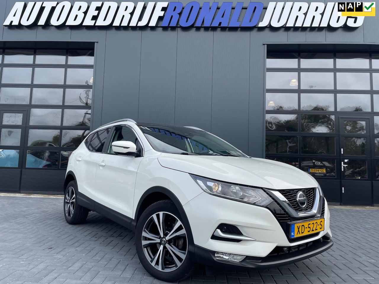 Nissan Qashqai - 1.2 Tekna + Lage.km /Panoramadak/Automaat/Camera/Climatronic/Navigatie/2De Eigenaar/Goed o - AutoWereld.nl