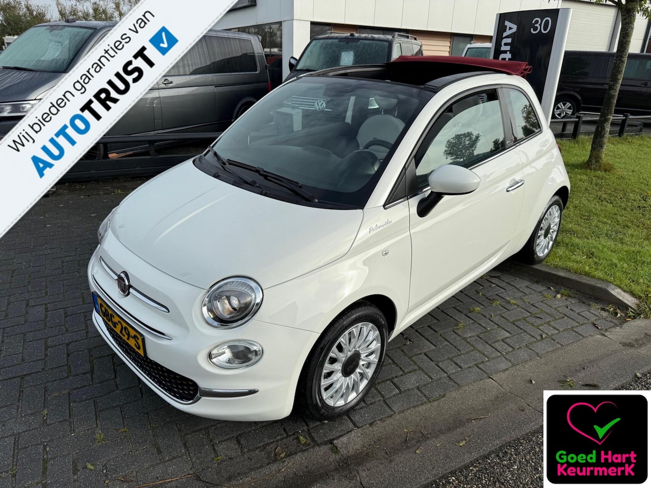 Fiat 500 - 1.0 Hybrid Sport CABRIO MY DOLCEVITA CARPLAY,LEDER,ECC,lMV, - AutoWereld.nl