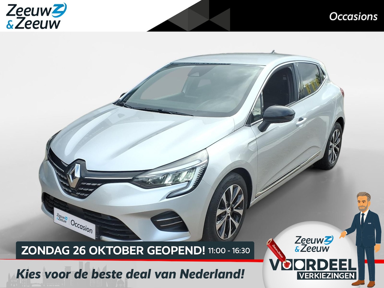 Renault Clio - 1.0 TCe 90 Techno Navi+Camera|Climate Control|Keyless Entry|Carplay|Cruise Control|L.M. Ve - AutoWereld.nl